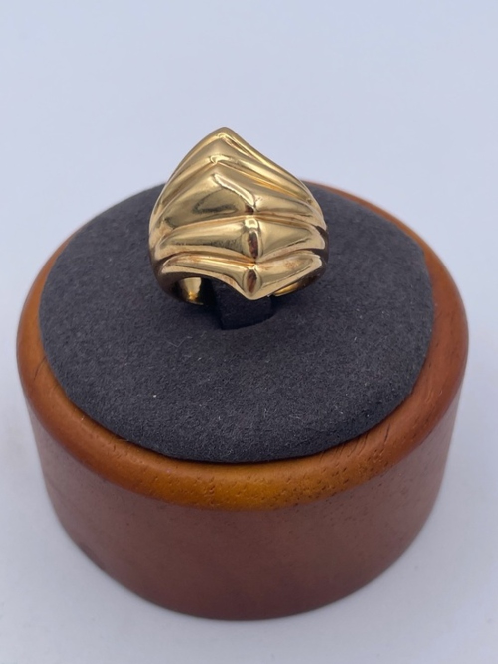 Veronese Italian 18K Gold Vermeil Sterling Silver Ring Vintage Designer Size 7